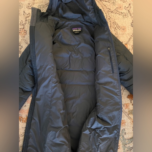 Patagonia Women's Parka Hooded Jacket SZ M Navy Blue - Picture 3 of 7